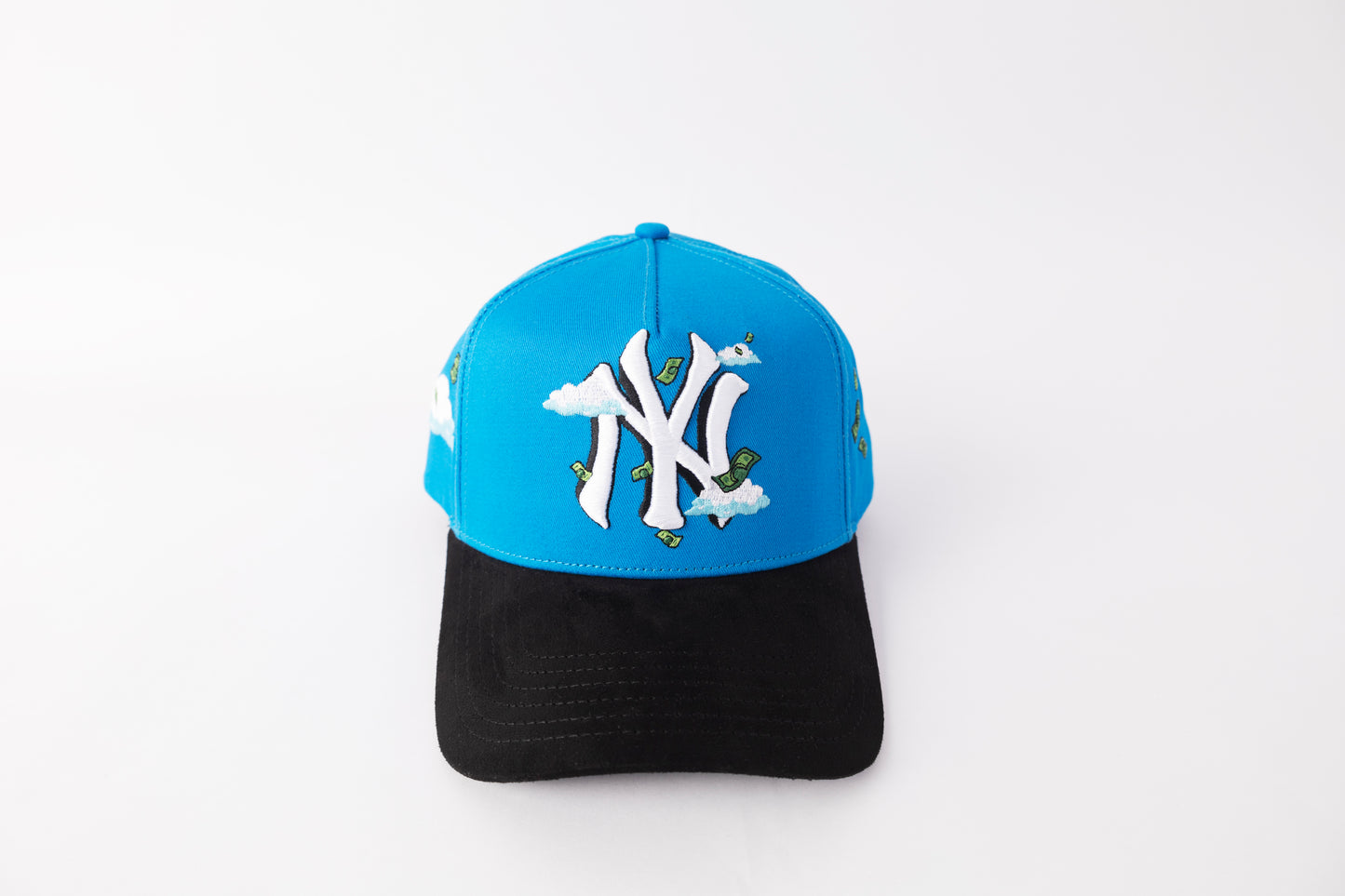 2024 popular light blue top quality embroidery baseball cap for everyone